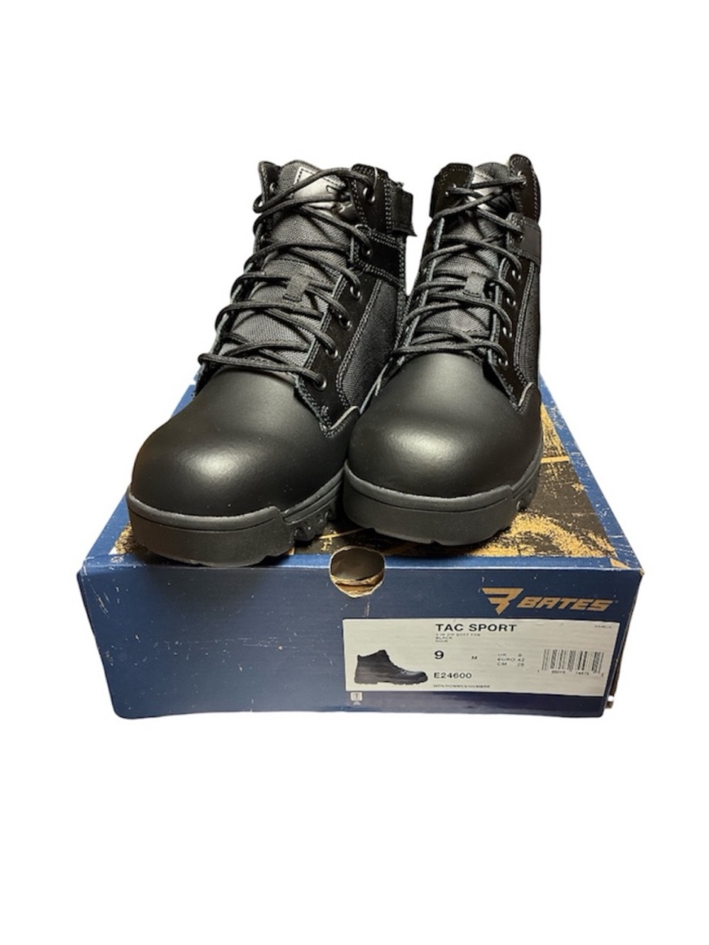 Bates Tac Sport 5” Zip Tactical Black Sport Shoes